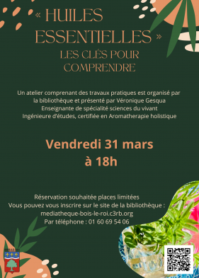Atelier Huiles essentielles