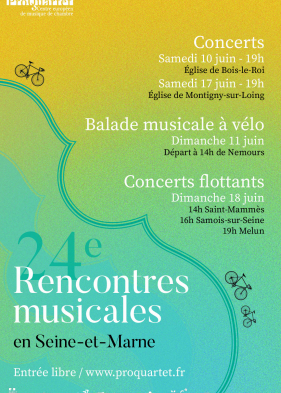 Rencontres musicales en Seine-et-Marne 24ème édition