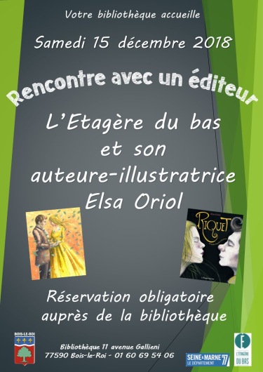 Affiche rencontre avec un éditeur Vignette