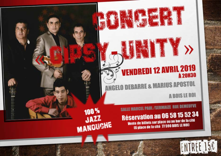 Affiche concert gispy unity Vignette