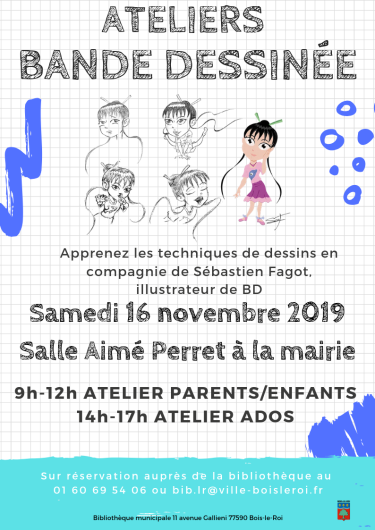 Affiche ateliers BD 2019 Vignette