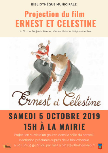 Affiche projection film ernest et célestine Vignette