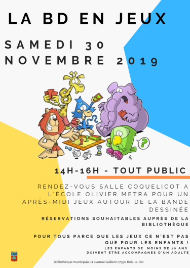 Affiche jeux en BD 2019 Vignette