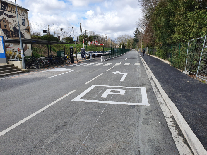 Photo des travaux rue des Sesçois début 2020 Vignette