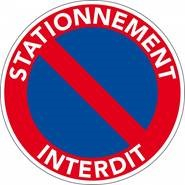 panneau de signalisation stationnement interdit Vignette
