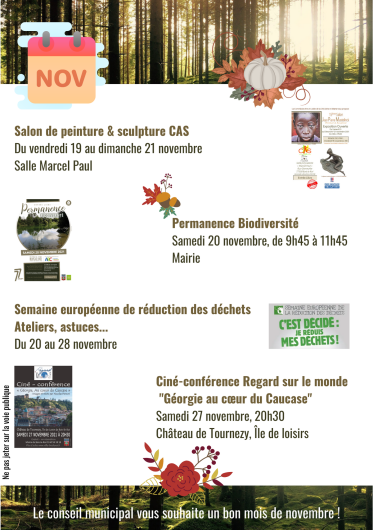 Sortir à Bois-le-Roi - Novembre 2021