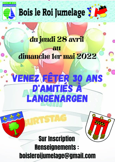 30 ans BLR Jumelage