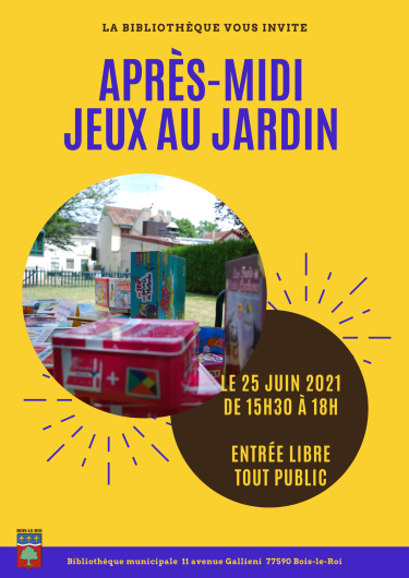 Après-midi jeux au jardin