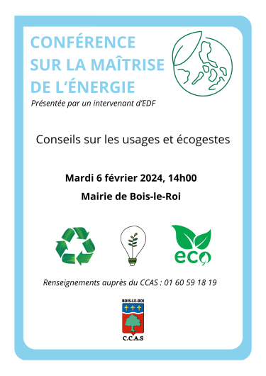 Conférence sur la maîtrise de l'énergie