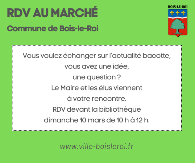 RDV au marché 10 mars