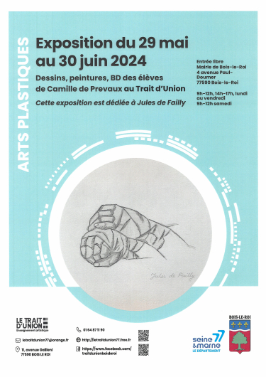 2024 05 29 au 06 30 Exposition élèves Trait d'Union