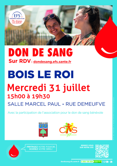 Collecte de sang juillet 2024