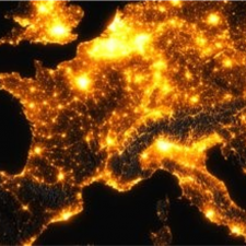 La pollution lumineuse en Europe 
