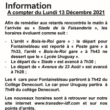 Information ligne 45
