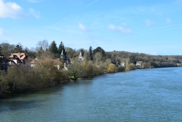 Vue de la Seine depuis le pont de Chartrettes