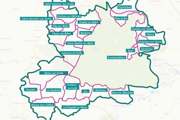 Carte des communes composant la CAPF
