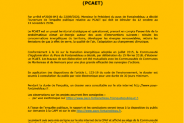 Enquête publique PCAT