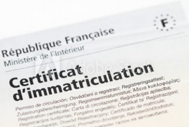 Certificat d'immatriculation