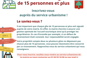 Recensement des gîtes