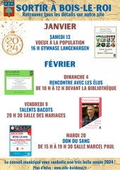 Sortir à Bois-le-Roi Janvier Février 2024